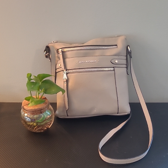 Dana Buchman Taupe Crossbody Bag - Picture 1 of 5